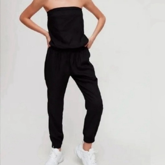 Aritzia Talula Romper Strapless Black Size S - Picture 2 of 5